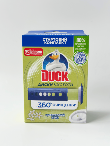 Диски чистоти для унітазу, 6 шт/уп "Туалетне каченя" (Цитрус)