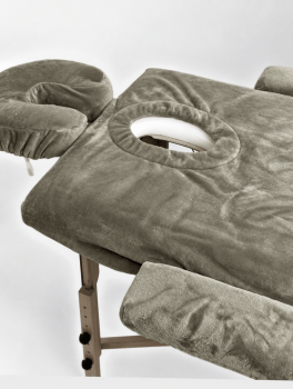 Чохол плюшевий з отвором (пошив за індивід. розмірами), сіро-бежевий (300 г/м²)