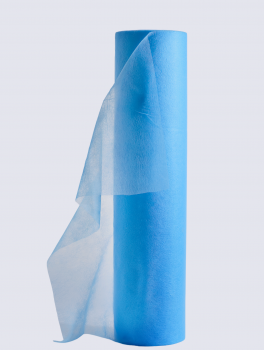 Простыни одноразовые 0.6х100м (плотность 20 мкн) голубые