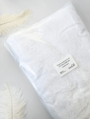 Полотенце махровое, белое (70*140см), Азербайджан