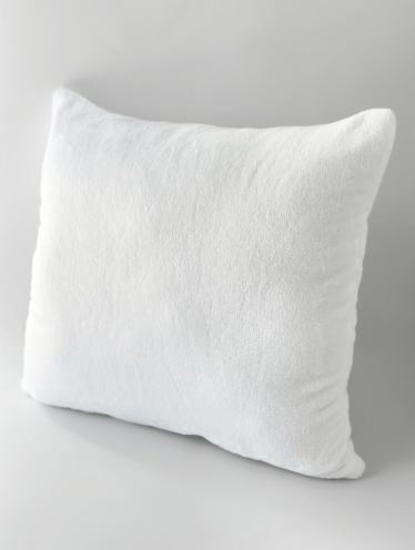 Подушка декоративная плюшевая 40*40 см, Белая CHILA™