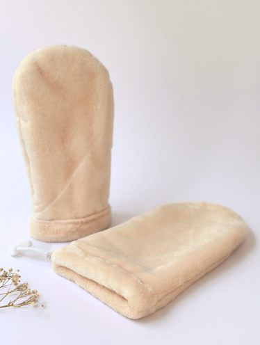 Перчатки для парафинотерапии, персиковые