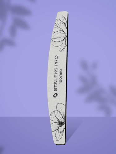 Пилка "полумесяц" минеральная (100/180 грит) Staleks Pro Expert 40 (25 шт)