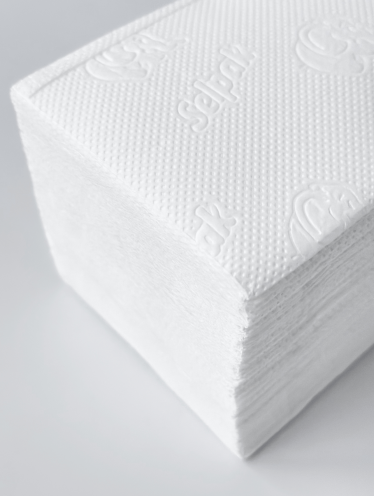 Полотенце бумажное V-складка ПРЕМИУМ, 2-слойное (150л/уп) SELPAK