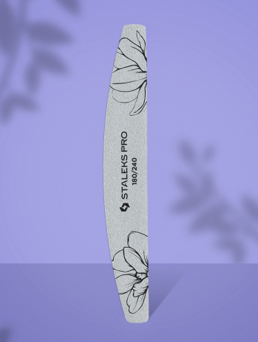 Пилка "полумесяц" минеральная (180/240 грит) Staleks Pro Expert 40 (25 шт)