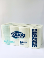 Туалетная бумага Диво Бизнес Optimal 2-слойная, белая (16 рул/уп)