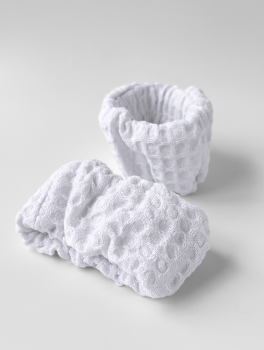 Напульсники, нарукавники для умывания, белые CHILA™