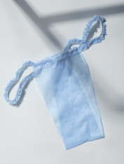 Трусики женские С РЮШЕМ, голубые (50 шт) CHILA™