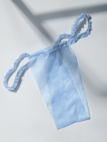 Трусики жіночі З РЮШАМИ, блакитні (50 шт) CHILA™