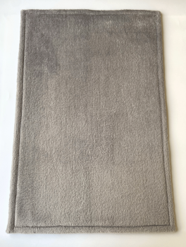 Коврик для ног (60х40 см) велсофт, светло-серый