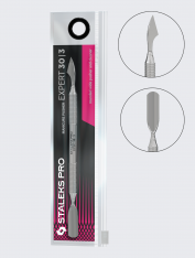 Лопатка маникюрная Staleks Pro Expert 30 Type 3 (пушер округлый широкий + топорик)