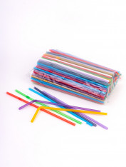 Трубочки 21 см с гофрой ассорти (200 шт/уп)