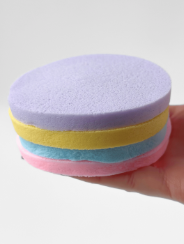 Спонж косметологический прессованный, голубой (12шт/уп)