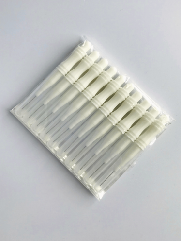 Щеточка Baby Brush для ресниц и бровей, белая (10шт/уп)