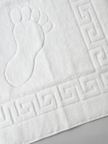 Килимок для ніг махровий, білий (50*70см), Туреччина