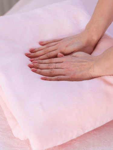 Плед плюшевый 110*180 см, розовый (300 г/м²)