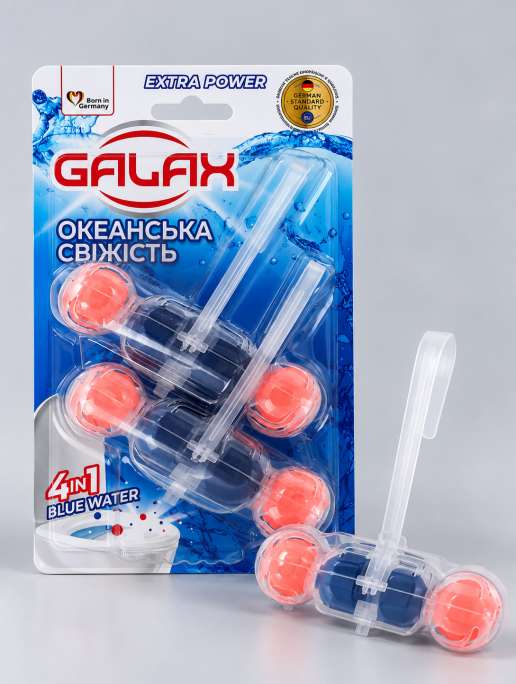 Galax кульки для унітазу 4в1 «Океанська свіжість» (2 шт/уп)