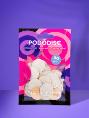 Сменные файлы для педикюрного диска (80 грит) белые Staleks Pro PodoDisc M (50 шт)