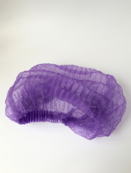 Шапочка одноразовая фиолетовая (100 шт)