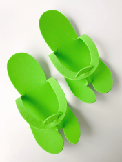 Тапочки-вьетнамки одноразовые "ЕVА", зеленые (25 пар)