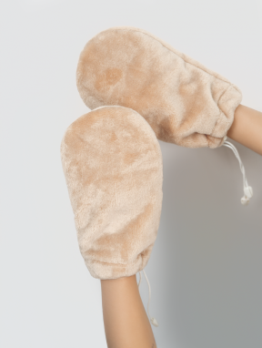 Варежки для парафинотерапии, бежевые