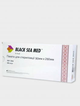 Пакети для стерилізації BlackSeaMed 90*165 мм (200 шт)