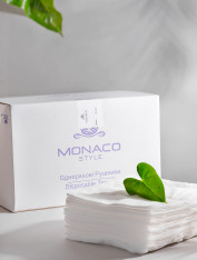 Салфетки спанлейс 40*70см, гладкие (100шт/уп) Monaco