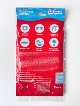 Перчатки латексные деликат (размер М) "Добра господарочка"