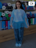 Брюки для пресотерапії L-XL (48-50), блакитні
