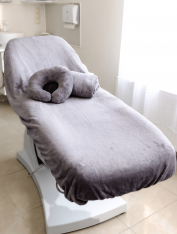 Чехол на кушетку плюшевый 90*210см, серый (300 г/м²)