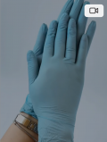 Рукавички нітрилові (розмір L) блакитні 3г mediOk Nitrile Light, 100 шт
