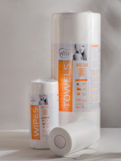 Салфетки спанлейс 25*30см, сетка (100шт/рул)