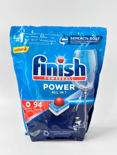 Таблетки для посудомоющих машин "Всё-в-1" Finish (94 шт/уп)