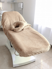 Чехол на кушетку плюшевый 90*210см, бежевый (300 г/м²)