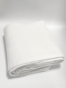 Плед-покрывало хлопковое пике "Косичка", 160х220 см