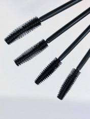 Щеточка силиконовая для ресниц и бровей, черная (50 шт/уп)