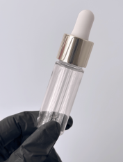 Флакон косметический 15 мл "Стелла" с золотой пипеткой