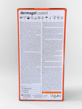 Перчатки латексные без пудры (размер XS) 5,5г/м² MERCATOR Dermagel Coated, 100шт