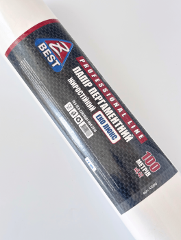 Пергамент 42см х 100м, белый