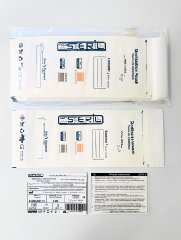 Крафт-пакеты 100х250 мм, белые ProSteril (100 шт)