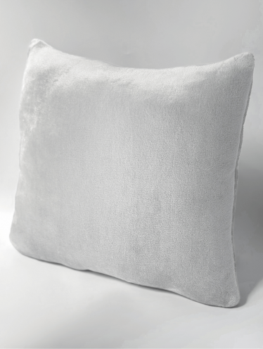 Подушка декоративная плюшевая 40*40 см, Светло-серая CHILA™