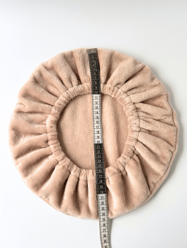 Чехол на стул для мастера (плюшевый), бежевый