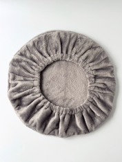 Чехол на стул для мастера (плюшевый), серый