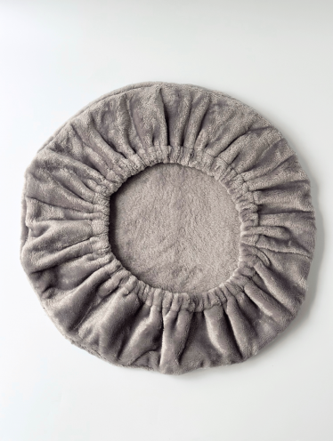 Чехол на стул для мастера (плюшевый), серый