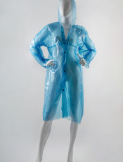 Плащ-дождевик полиэтиленовый на кнопках, 50 мкм