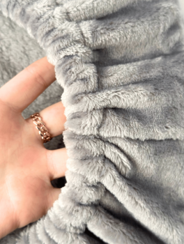 Чехол на стул для мастера (плюшевый), серый