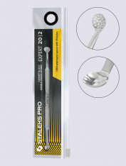 Ложка косметологическая двусторонняя Staleks Pro Expert 20 Type 2 (Уно + круглая шумовка на 19 отверстий)