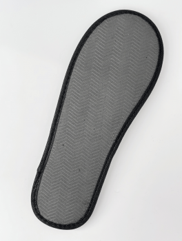 Тапочки одноразовые велюровые, черные (10 пар)