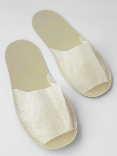 Тапочки одноразовые "Эконом", белые (1 пара)