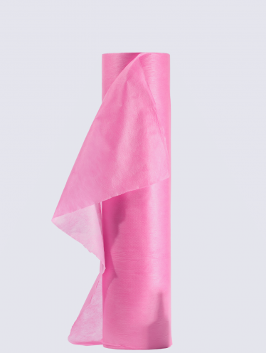 Простынь одноразовая 0.6х100 м (25 мкм) розовая